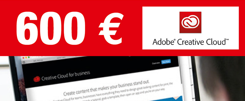 tarif exceptionnel sur la suite Adobe creative cloud